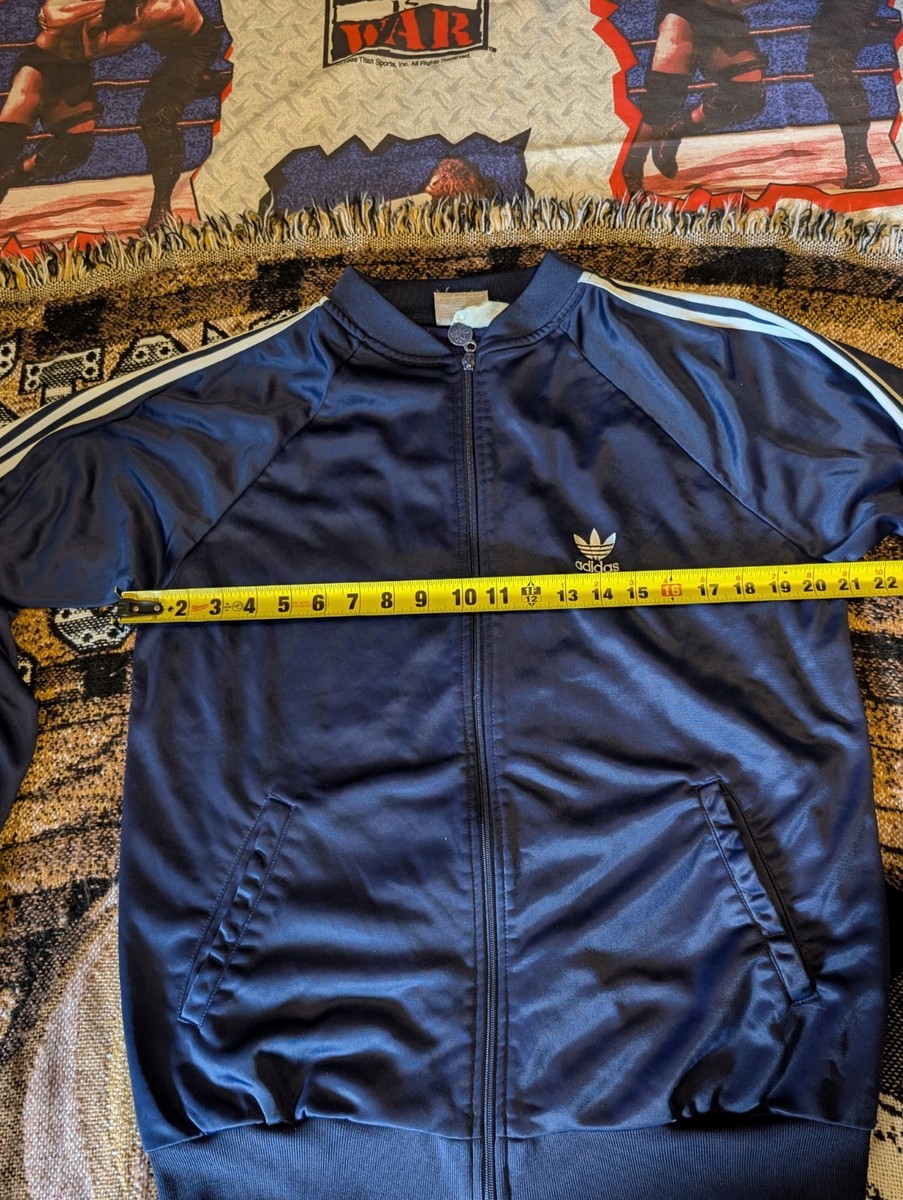 Adidas VTG 80s Run DMC Track Suit Jacket and Pant Trefoil Blue