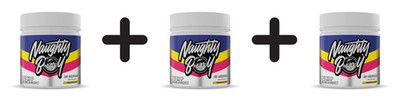 3 x Naughty Boy Pump, Pineapple Crush - 400g (62,46 EUR/kg)