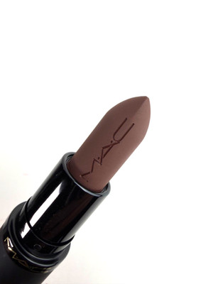 MAC Cosmetics Powder Kiss HAZY MATTE Lipstick CHESTNUT New In Box, cool tone