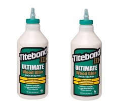 Titebond 1415 III Ultimate Wood Glue, 32-Ounce Bottle, 2 Pack Tan
