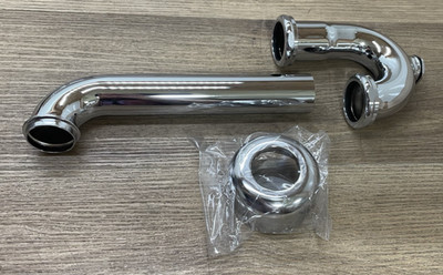 PROFLO PFPTB108 12-1/4'' Adjustable Tubular P-Trap w/ Cleanout - Chrome *READ*