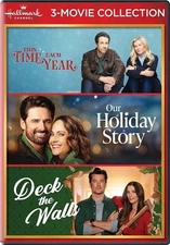 THIS TIME EACH YEAR + OUR HOLIDAY STORY + DECK THE WALLS New Sealed DVD Hallmark