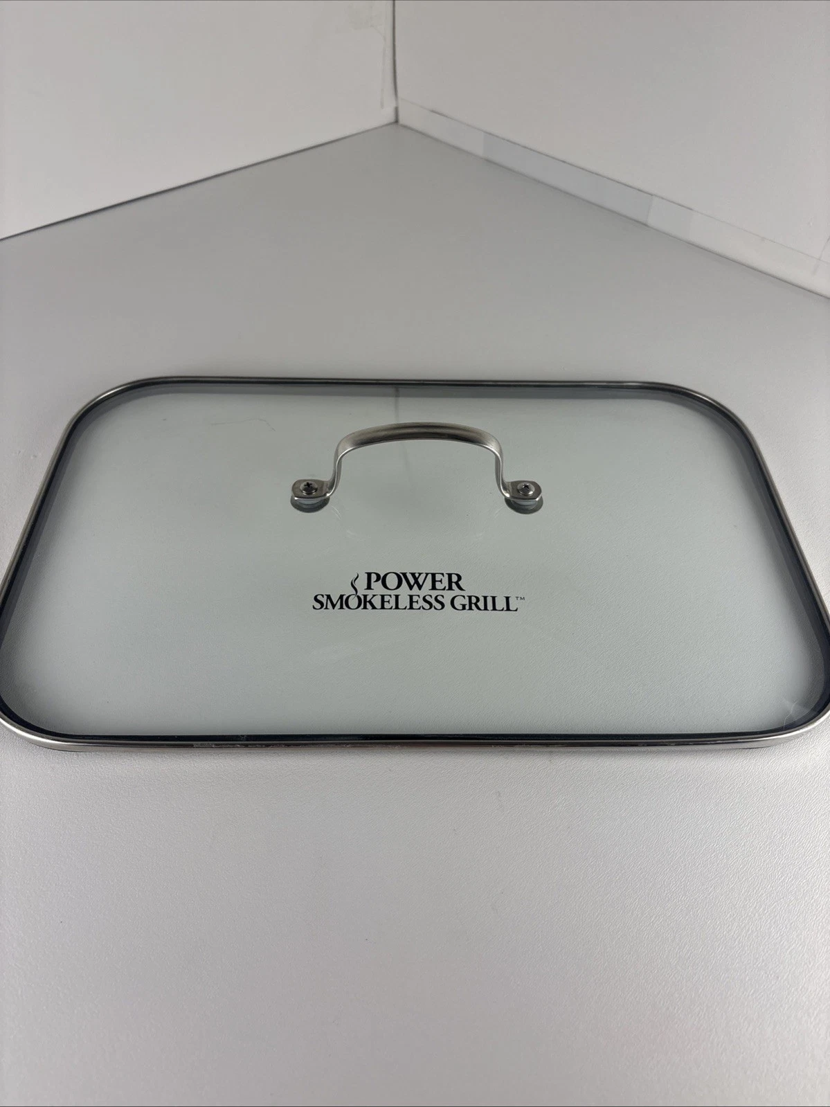 Power Smokeless Grill PG-1500 Replacement Part Glass Lid W/ Handle & Gasket OEM