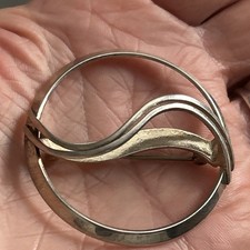  Orla Gorie 925 Silber Statement Modernist Brosche / / Signiert / 10,25g