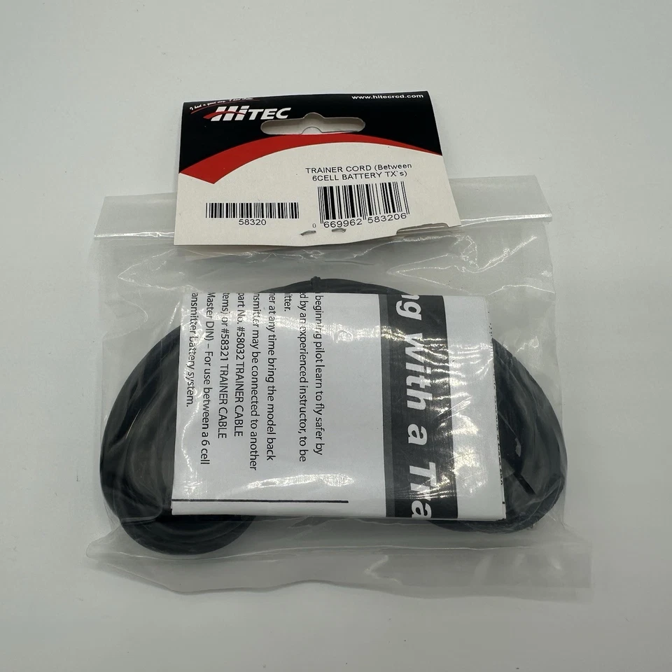 Hitec PN 58320 Trainer Cord (Between 6Cell Battery TX’s) - Image 2 of 2