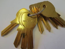 Lot 10 pc  NA14 Key Blanks / Mail Box Key / NA14 1069L Key Blank / Ilco USA