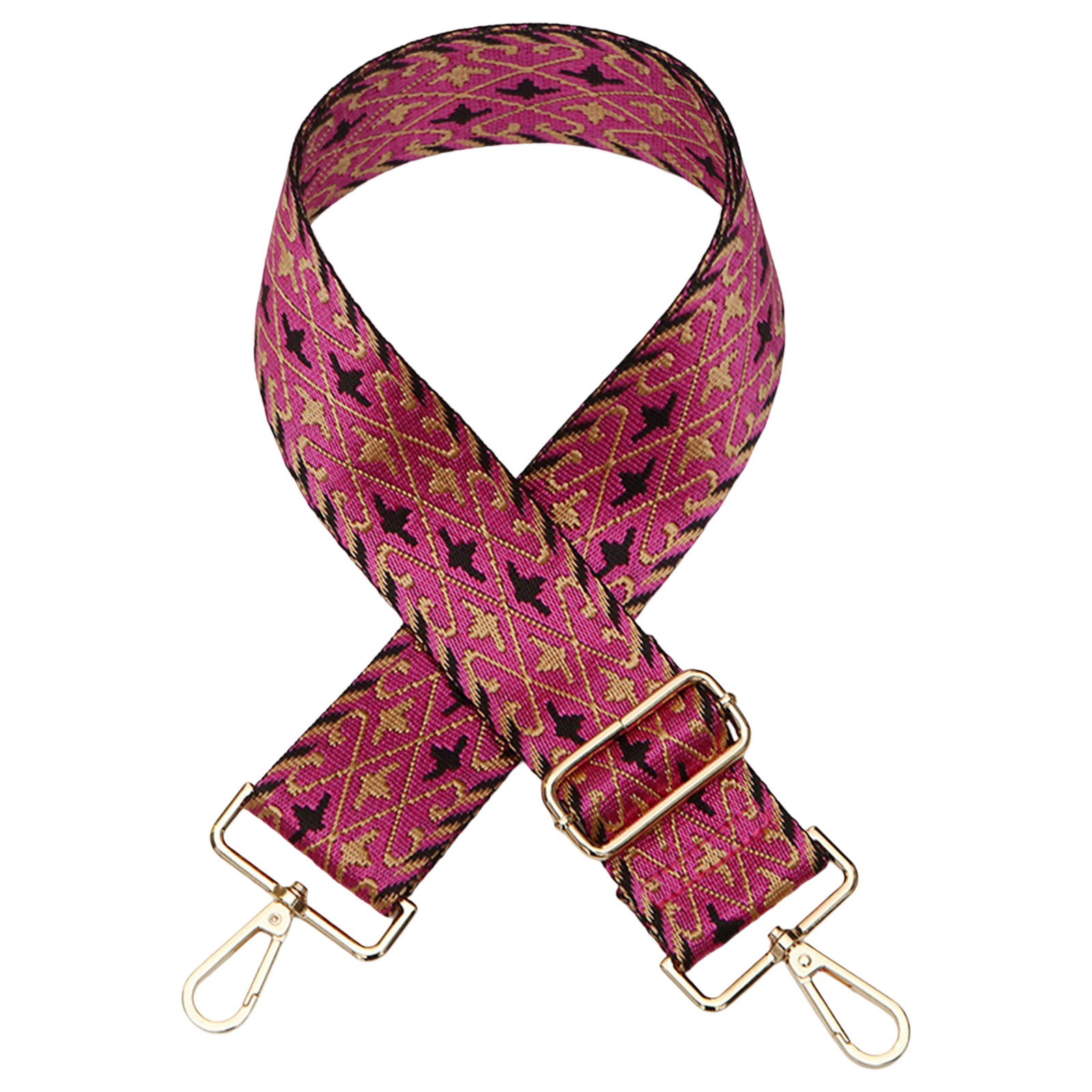 Crossbody Bag Strap Jacquard Weave Replacement Boho Ethnic Style Women Crossbody-image