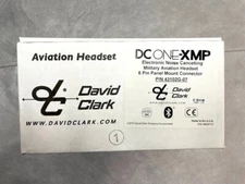 David Clark DC ONE-X headset. 6-Pin plug Panel conn. , Bluetooth. New in box