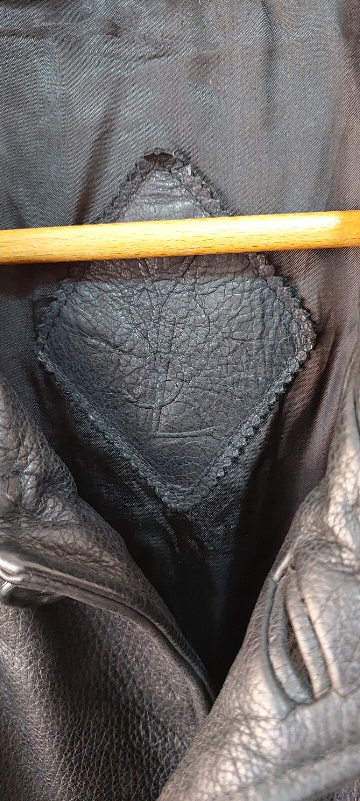 Giacca cappotto vintage ysl yves saint laurent in pelle taglia 50 EU