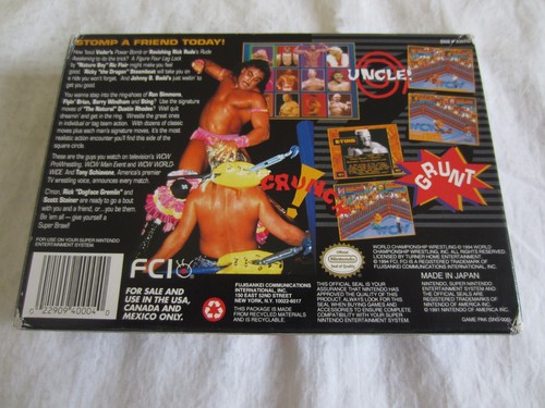 WCW Superbrawl Wrestling (SNES) Super Nintendo CIB Complete Box FCI RARE #2 - Picture 4 of 15