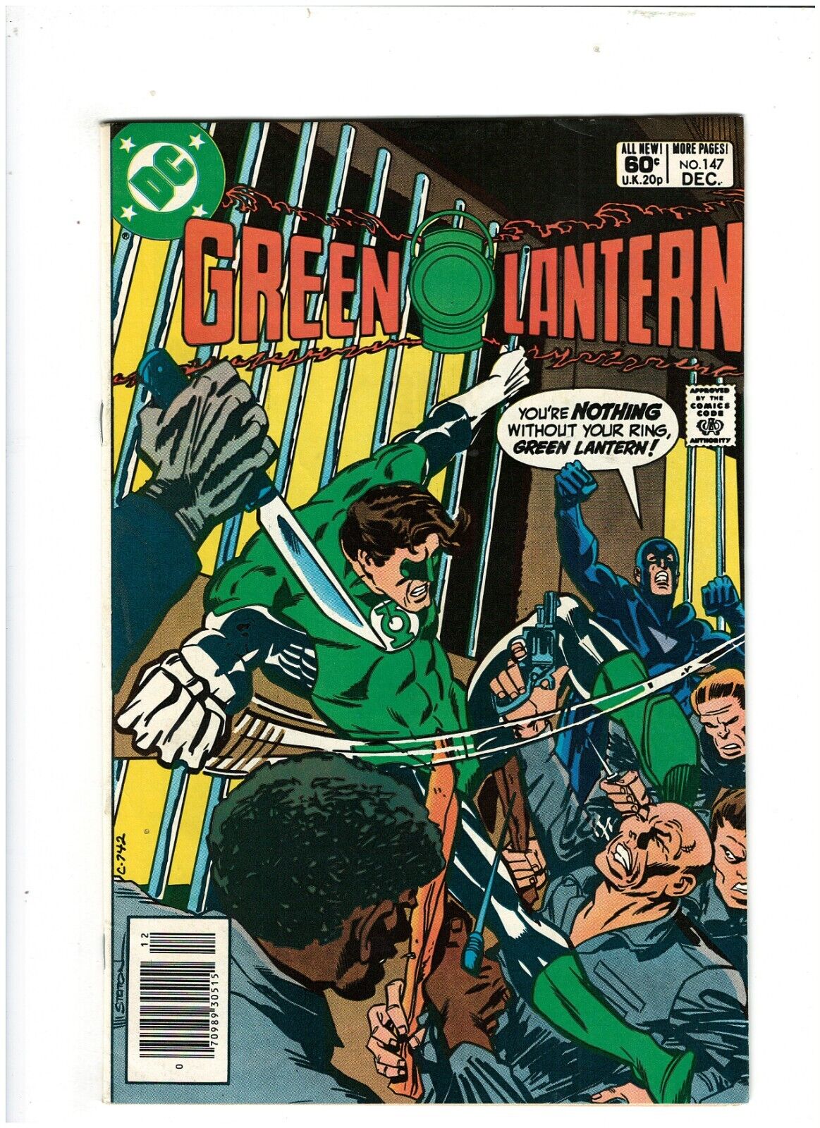 Green Lantern #147 DC Comics 1981 Marv Wolfman, Black Hand VF 8.0