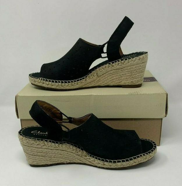 clarks artisan espadrille wedge sandals