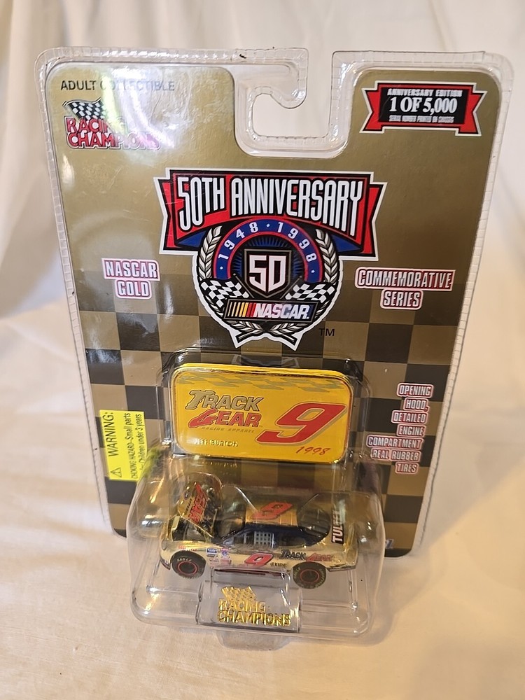 Racing Champions 50th Anniversary Nascar Gold #9 Collectable Car New
