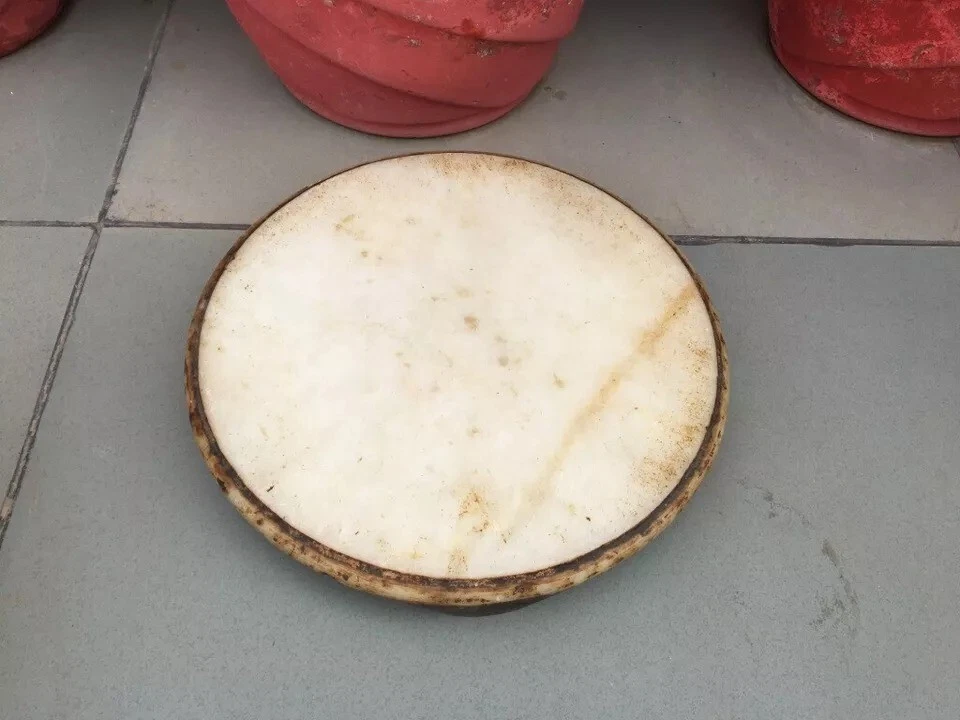 Chakla placa rodante Chapati Roti floral inferior tallada a mano piedra mármol antigua Foto 2 de 4