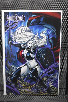Lady Death Necrotic Genesis #1 Booth Ultimate Edition Signed Kickstarter Coffin