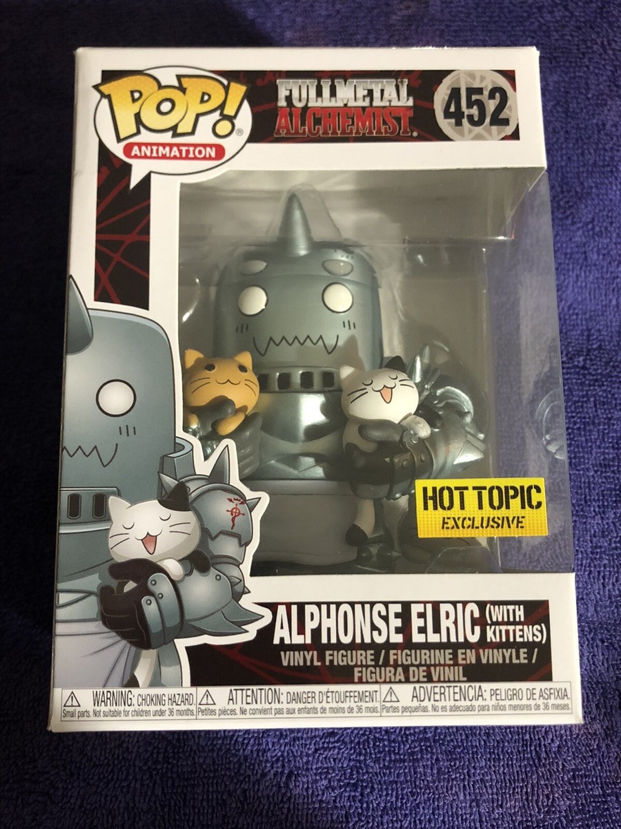 Funko Pop Alphonse Elric with kittens Hot Topic Exclusive NEW RARE VAULTED