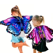 Monarch Butterfly Fairy Wings Costume for Kids Cosplay Dress-up Ages 3+