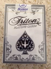 4 DECK LOT NEW TRITON PLAYING CARDS CATCO GAMING, NEW-SEALED USA