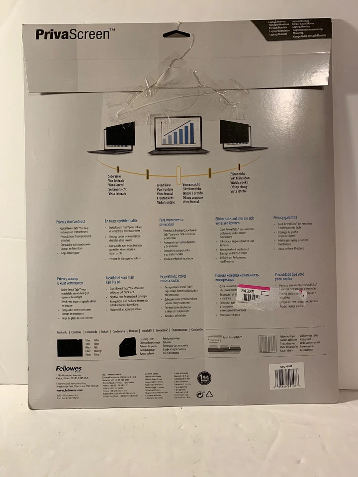 Fellowes CRC48003 PrivaScreen Blackout Privacy Filter 17 Inch - Image 3 of 4