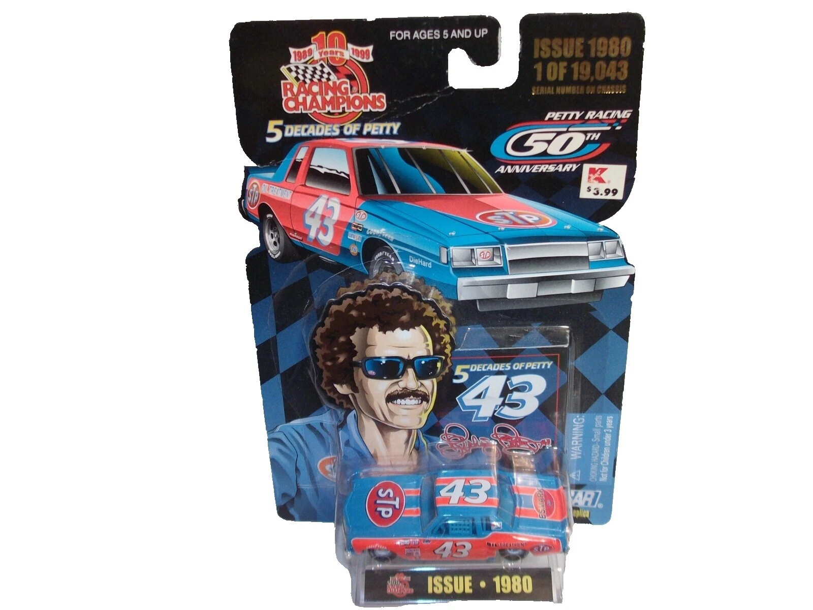 Racing Champions autos de carrera Diecast 1980 año del vehículo