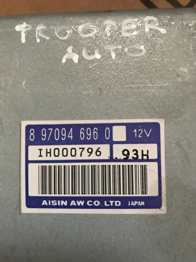 8970946960 ih000796 Transmission Computer Gearbox Isuzu Trooper | eBay