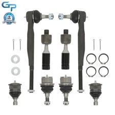 8pcs Inner & Outer Tie Rods Upper Lower Ball Joints For 02-07 Chevy Trailblazer