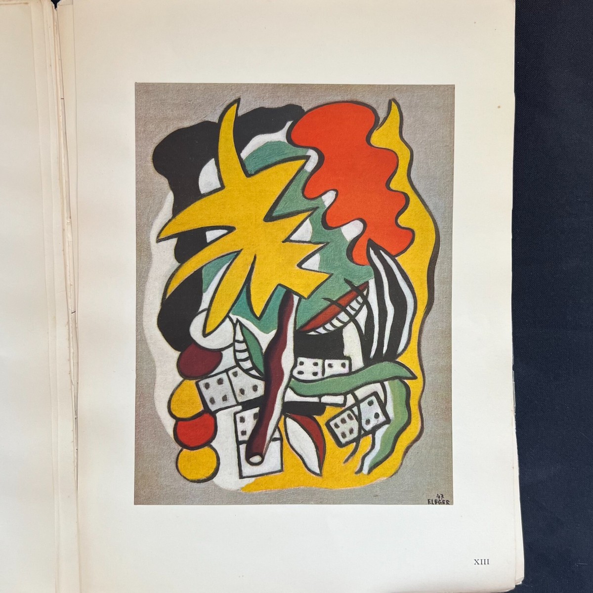 Fernand Leger、COMPOSITION AUX DOMINOS Fernand Leger 1940s Paris Print Composition aux dominos