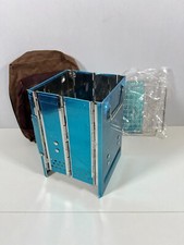 Portable Folding Camp Stove Grill w/ Bag   Outdoor BBQ Hiking Cooking Gear