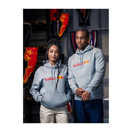 2025 Red Bull Racing F1 Mens Logo Hoodie grey size M - Picture 8 of 8