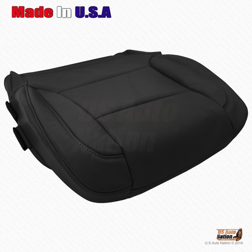 2015 - 2018 Chevy Tahoe Suburban Driver AND Passenger Bottom Leather Cover Black - Picture 6 of 11