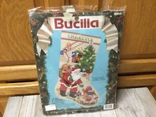 Bucilla The Best Of Christmas Stocking Cross Stitch Santa 82915 1991 New Opened