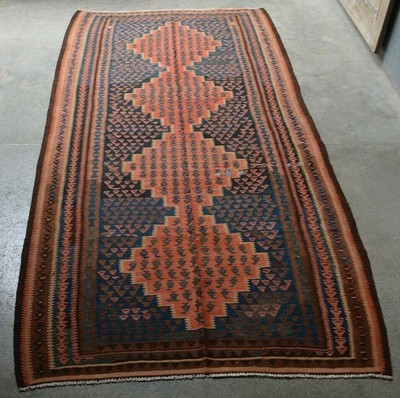 Kh130 Handmade Tribal Antique Nomadic Shirazi Rug Kilim Decor - 4 X 9 Rug Runner Kh130 Handmade Tribal Antique Nomadic Shirazi Rug Kilim Decor - 4 X 9 Rug Runner