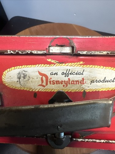 Vintage Davy Crockett / Kit Carson Lunchbox Official Disneyland No Thermos 1955 - Picture 7 of 15