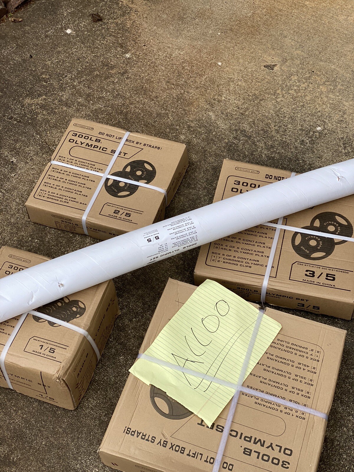 Fitness Gear OS3002 300lbs Olympic Weight Set eBay