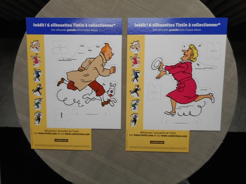 TINTIN ENSEMBLE COMPLET DES 6 SILHOUETTES 2005 + SILHOUETTE MILOU 1992 ÉTAT NEUF - Photo 1 sur 5