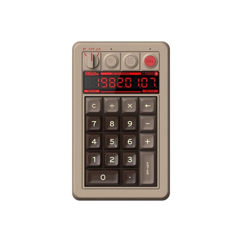 8BitDo Retro 18 Bluetooth Mechanical Numpad for Windows & Android - C64 Edition - Picture 1 of 7