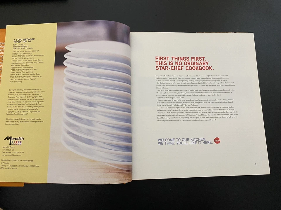 Food Network Favorites: Recipes from Our All-Star Chefs Hardcover 2005 Foto 3 de 4