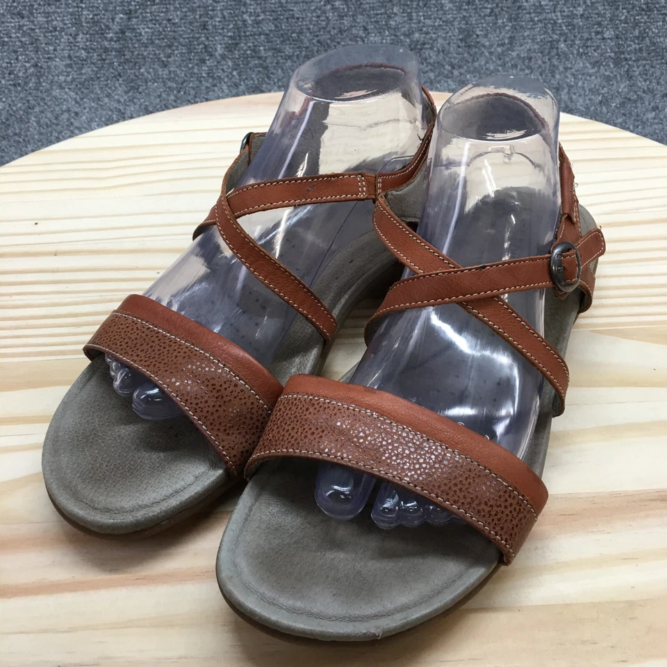 Keen Sandals Womens 11 Rose City Strappy Brown Leather Casual Hook & Loop Low - Image 4 of 4