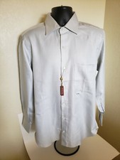 Loro Piana Mens Dress Shirt Initials Likely Removable NWT 100 Cotton