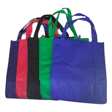 1 Grocery Shopping Bag Tote, Beach Tote Strong Non-Woven 5 Colors Offered
