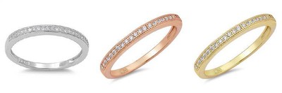 Wedding Ring New .925 Sterling Silver Band