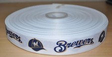 7/8 inch Milwaukee Brewers Grosgrain Ribbon-1 Yard