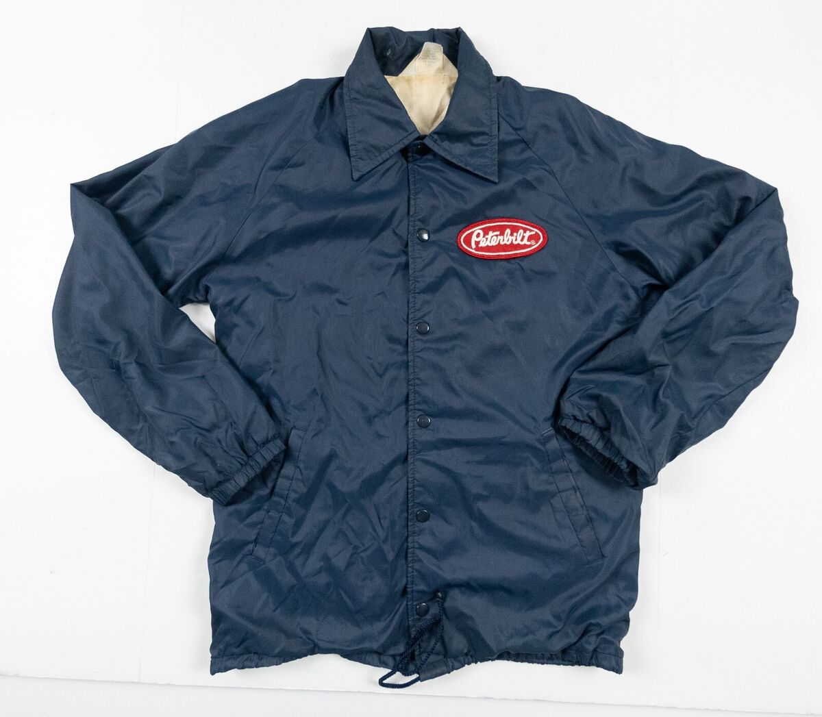 Vintage Peterbilt Jacket Men's Small Blue Windbreaker Snap Vintage Peterbilt Jacket Men's Small Blue Windbreaker Snap