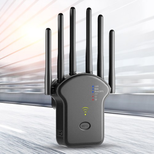 300Mbps/1200Mbps WiFi Extender Dual-Band 2.4G 5G for Home (US Black 300Mbps ) UK - Bild 5 von 7