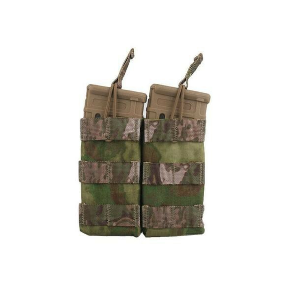 Tasca Doppia Porta Caricatore Molle Asg Softair M4 5.56 Cordura AT-FG EM6354C-image