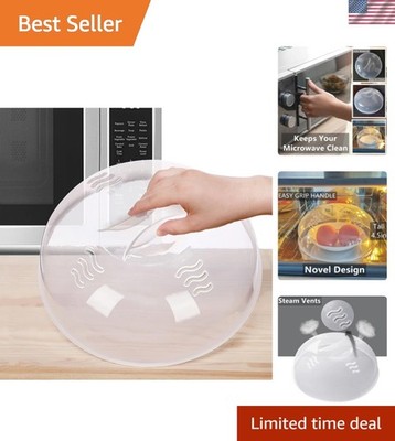Microwave Splatter Cover for Food Large Microwave Plate Food Cover With Easy ...