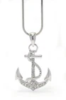 Crystal Anchor Austrian  Women's Necklace Pendant