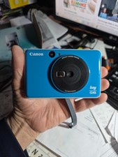 Canon Ivy CLIQ Blue Instant Camera Printer Micro USB Lithium-Ion