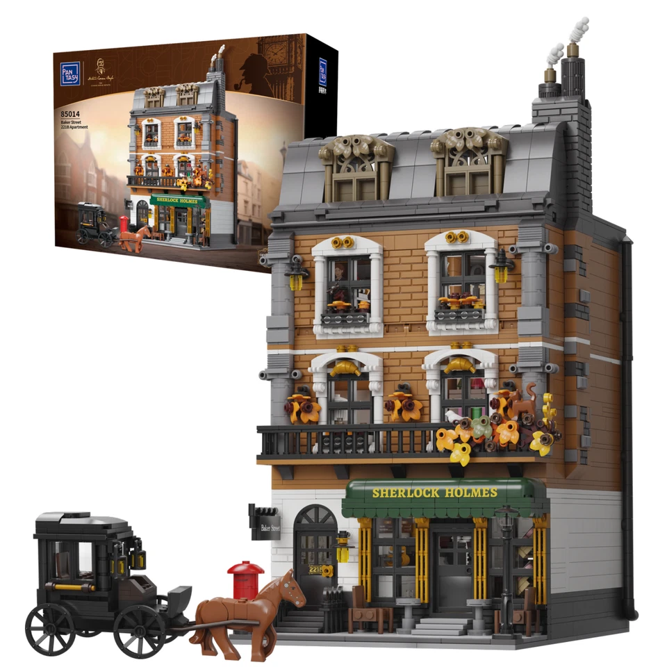 Pantasy 85014 Sherlock Holmes Baker Street 221B Apartment Klemmbausteine