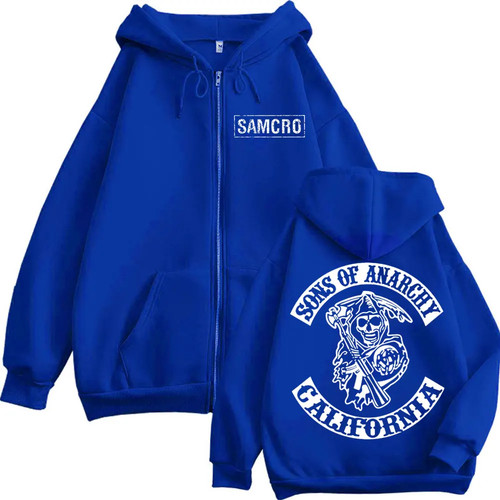 Sons of Anarchy Sudadera con Capucha Para Hombre Chaqueta con Cremallera Abrigo Samcro Jax - 12+ Estilos - Imagen 36 de 38